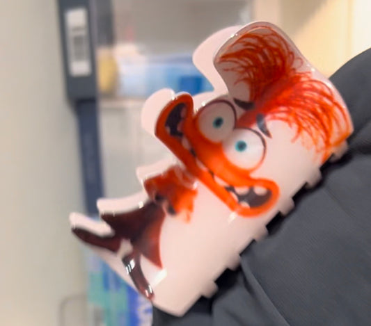 Anxiety - inside out claw clip